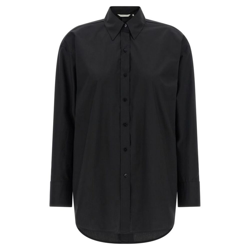 XACUS Black Cotton Women's Blouse